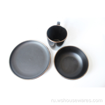 Новый современный дизайн оптом керамическая посуда обеда